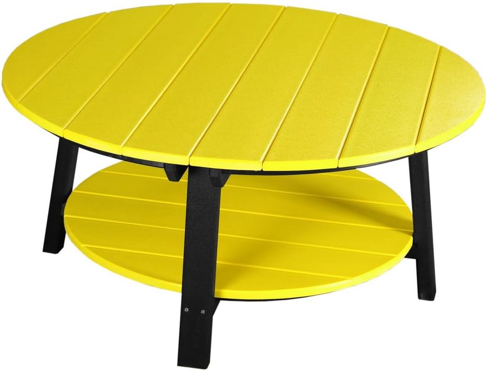 LuxCraft Deluxe Conversation Table Poly Canary Yellow