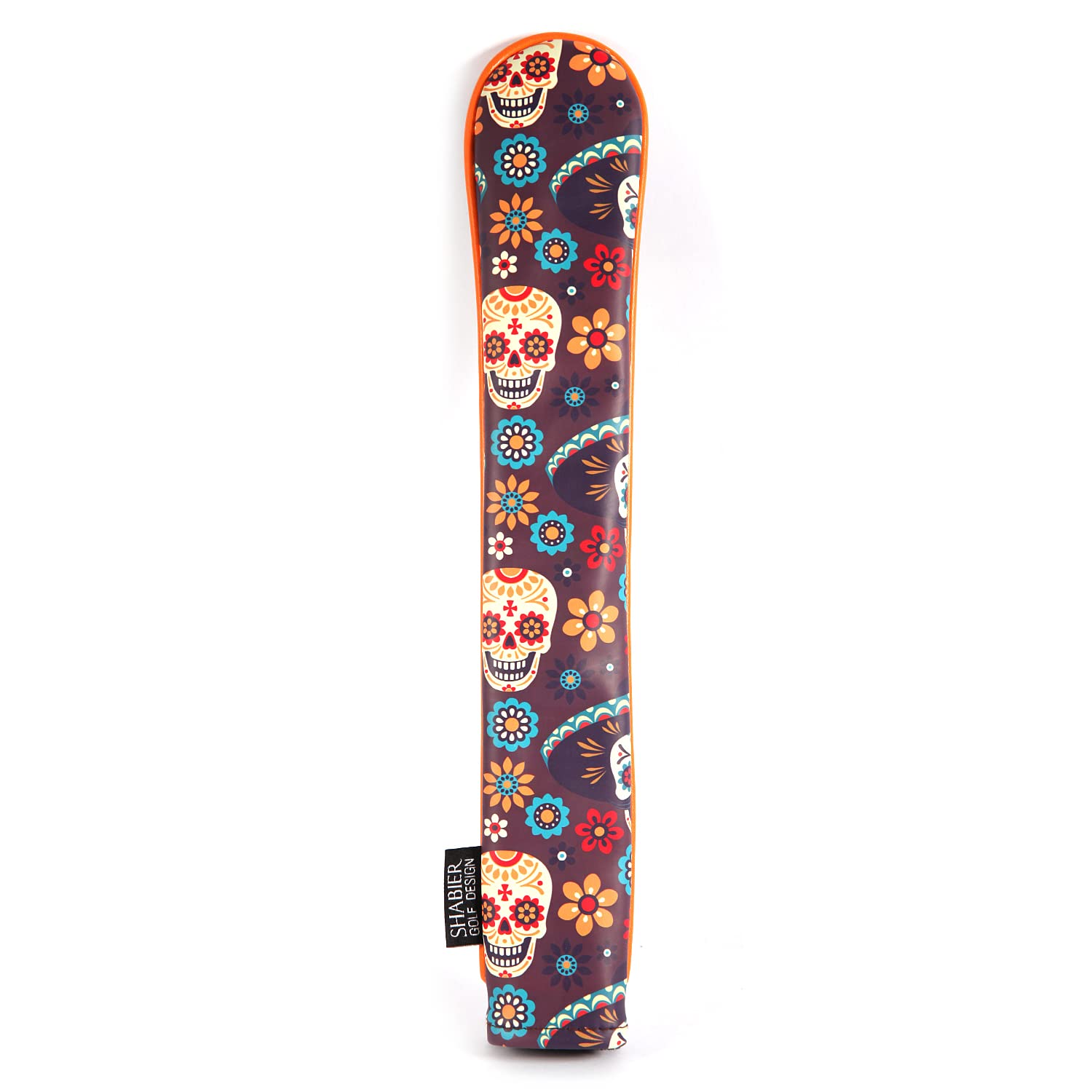 SHABIER PU Leather Waterproof Golf Alignment Stick Cover Club Protector Holds Sticks (Sugar Skull) - Image 2