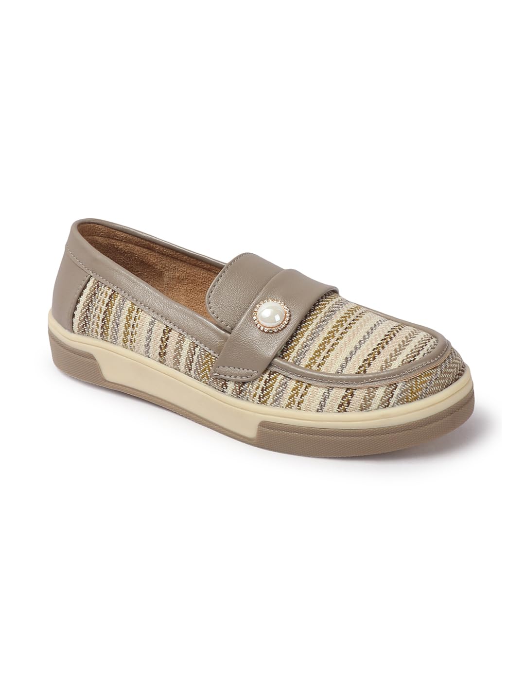 Women Comfortable Slip On Loafer| Stylish Fashion Shoes | Cushioned Footbed Finish | Comfortable & Stylish Flat | Style & All-Purpose | Formal Office,Party, Shoe-image-36