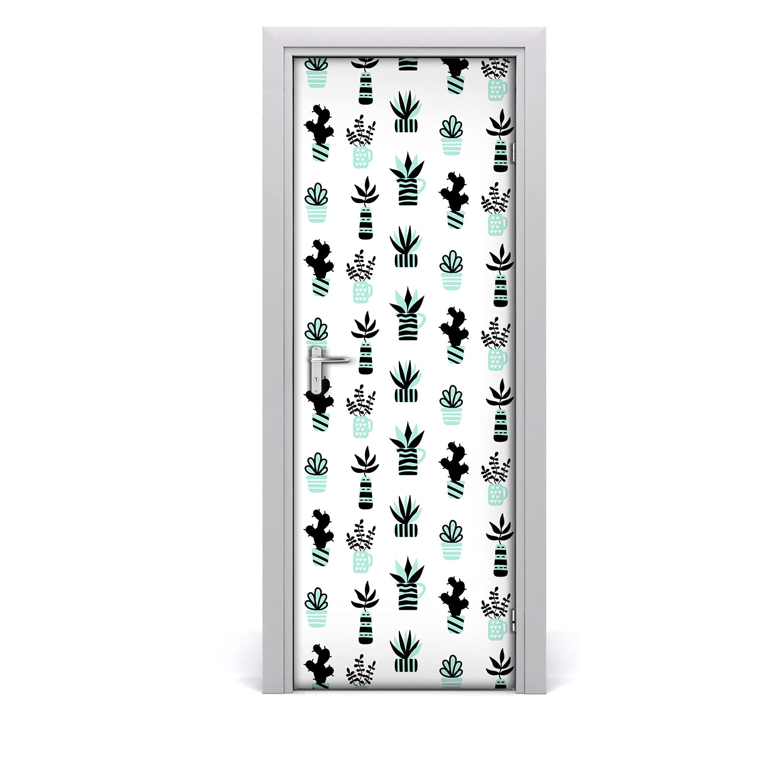 Papier peint sur la porte Magic-Stick lavable pour une pose simple sans bulles