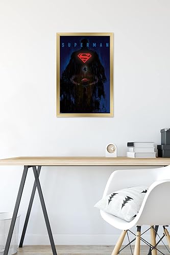 Miniatura 96 de Trends International DC Comics: Dark Artistic - Póster de pared de Superman, 34 pulgadas de largo x 22.4 W, versión premium sin marco