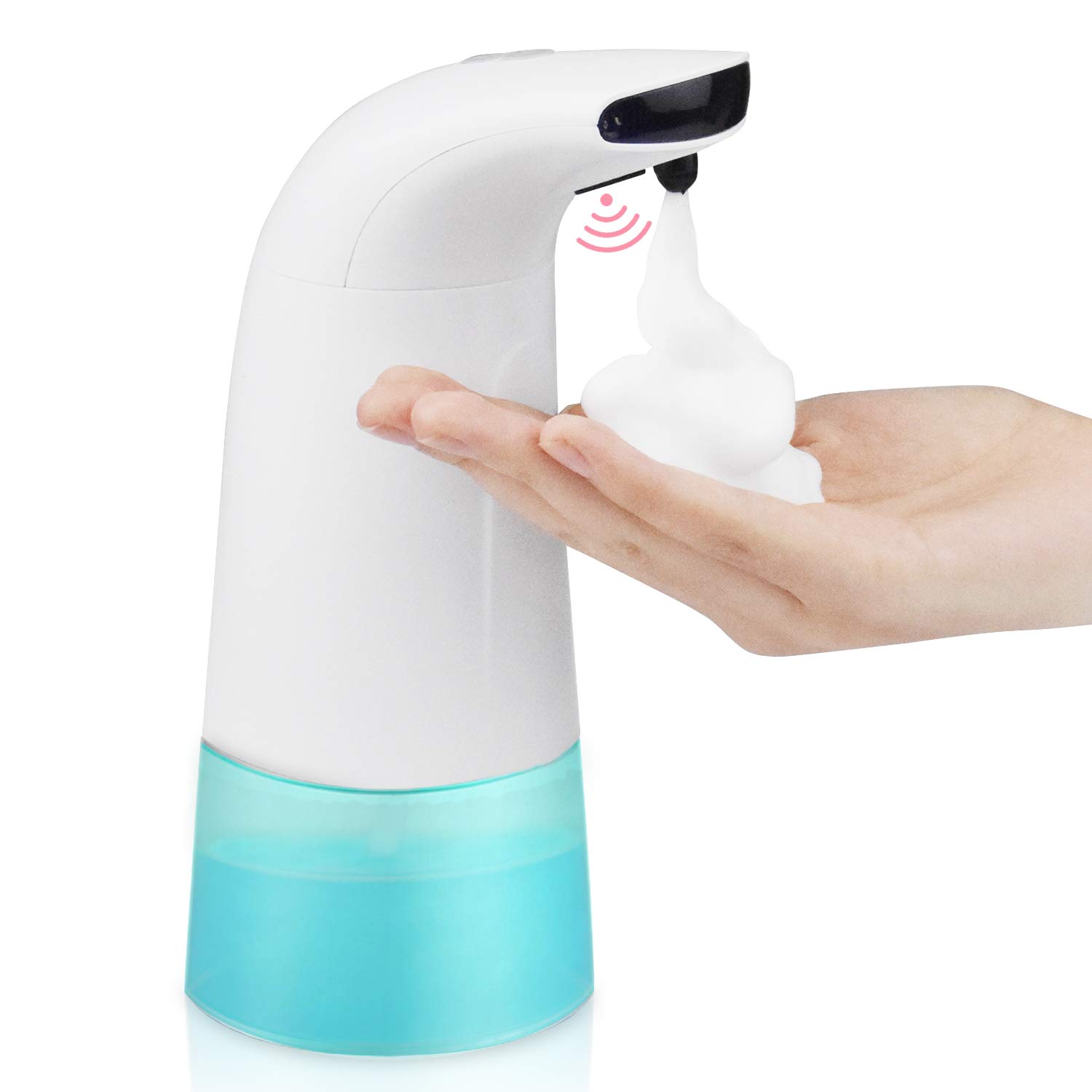 Automatic Soap Dispenser, Touchless Infrared Foaming Soap Dispenser Hand Free Countertop Soap Dispensers Gift Automatic Soap Pump, for Bathroom Hotel Office, 9 oz/250ml