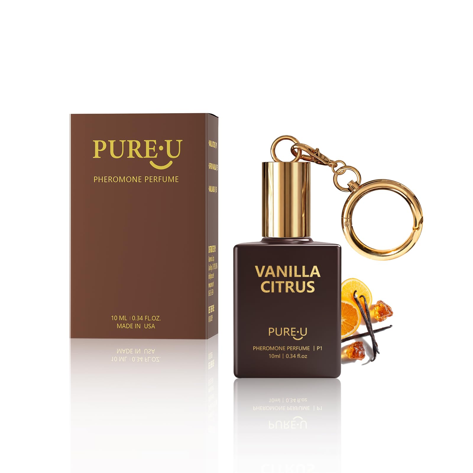 PUREU Pheromone Perfume Oil for Women, Long Lasting Essential Oil Roll-On