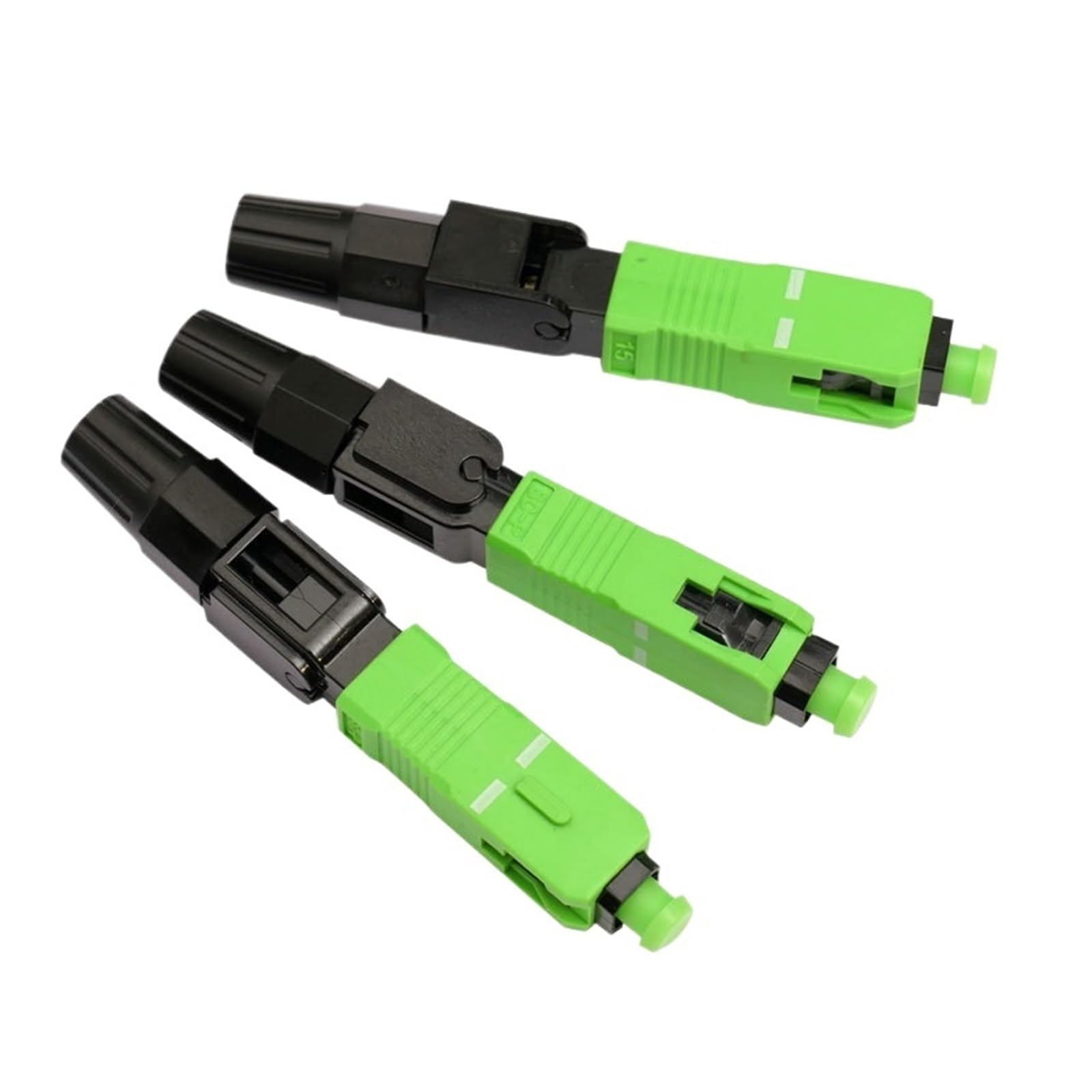 Épisseur de Fibre Optique Adaptateur Fibre Optique monomode Rapide SC APC, 50 à 200 pièces, Assemblage sur Le Terrain for FTTH(50 Pieces K)