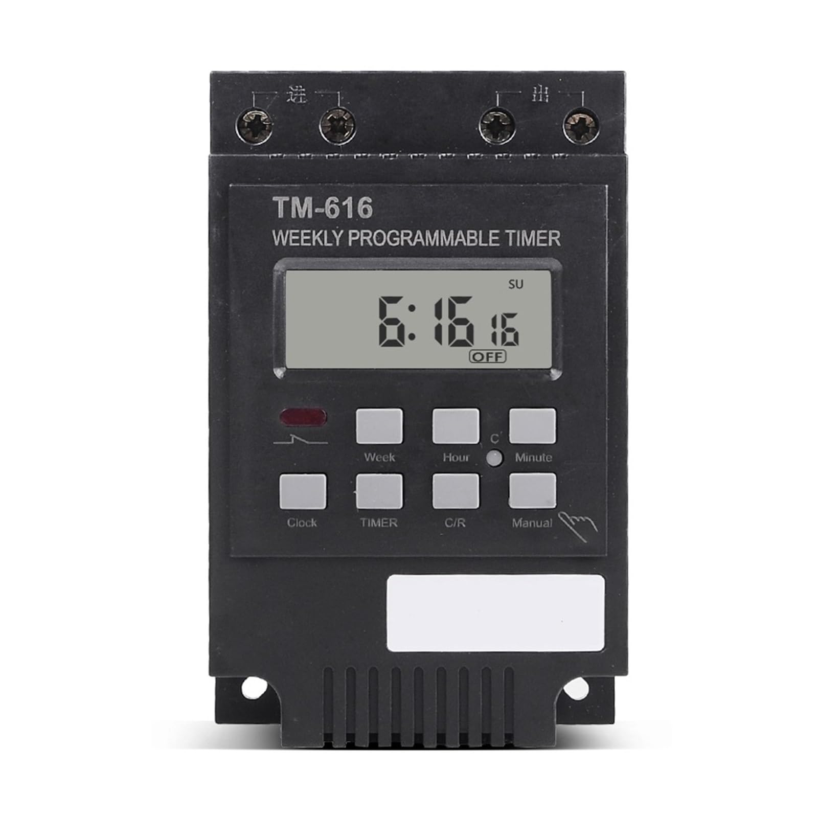 DEBLAN Carga 30A relé de Tiempo 7 días Temporizador Digital programable Interruptor Tiempo de Control de relé 110V 120Vac Montaje en Carril DIN