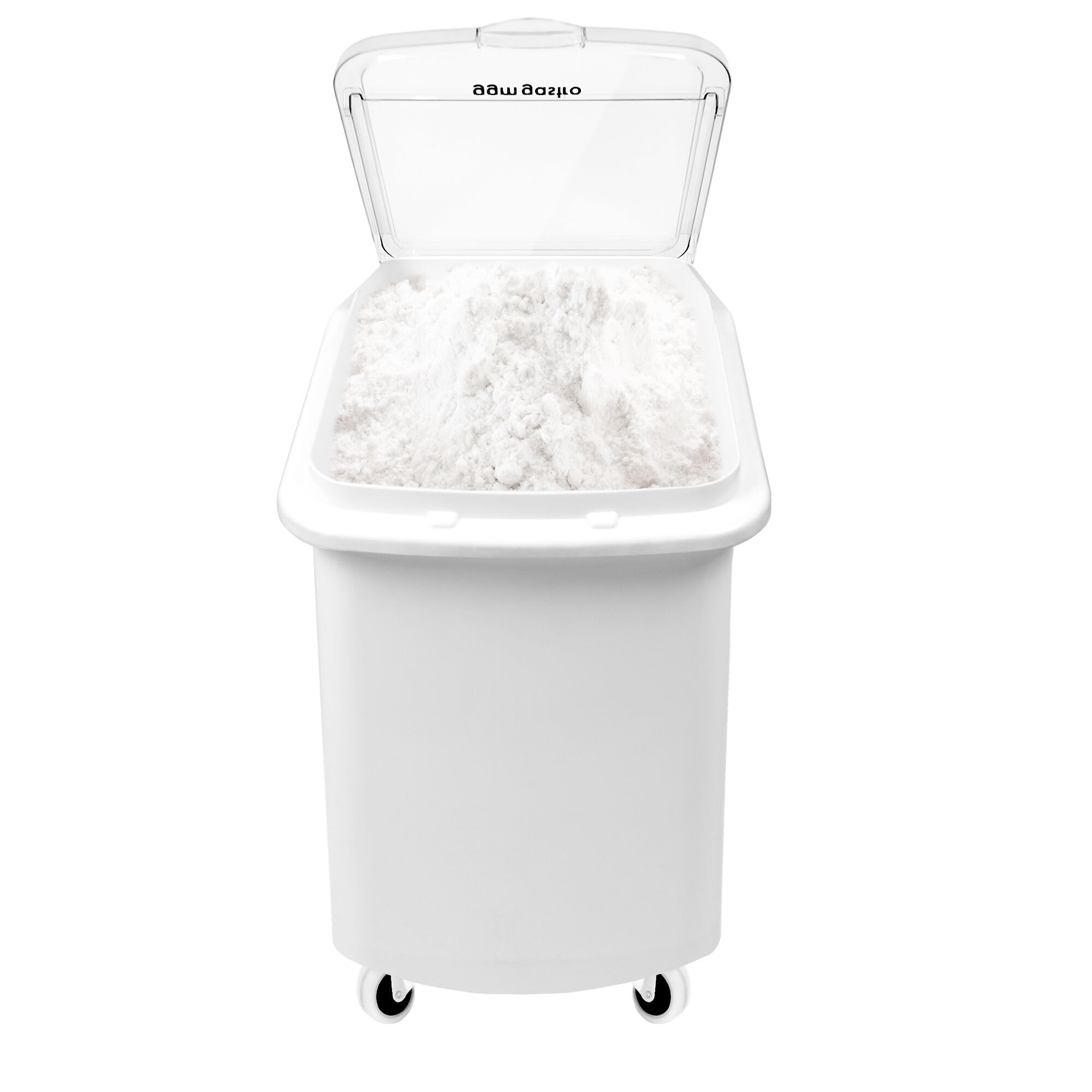GGM Gastro | GPPUS11 | Mehlwagen/Zutatenwagen - 102 Liter - Polypropylen - Mit Deckel & leisen Rollen