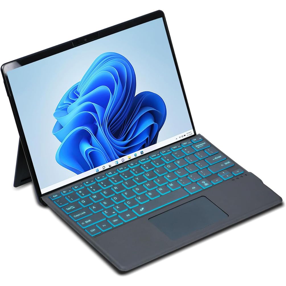Obudowa typu Surface Pro 11, ultracienka klawiatura Bluetooth kompatybilna z klawiaturą Surface Pro 11 (układ angielski QWERTY) (7 kolorów z podświetleniem)