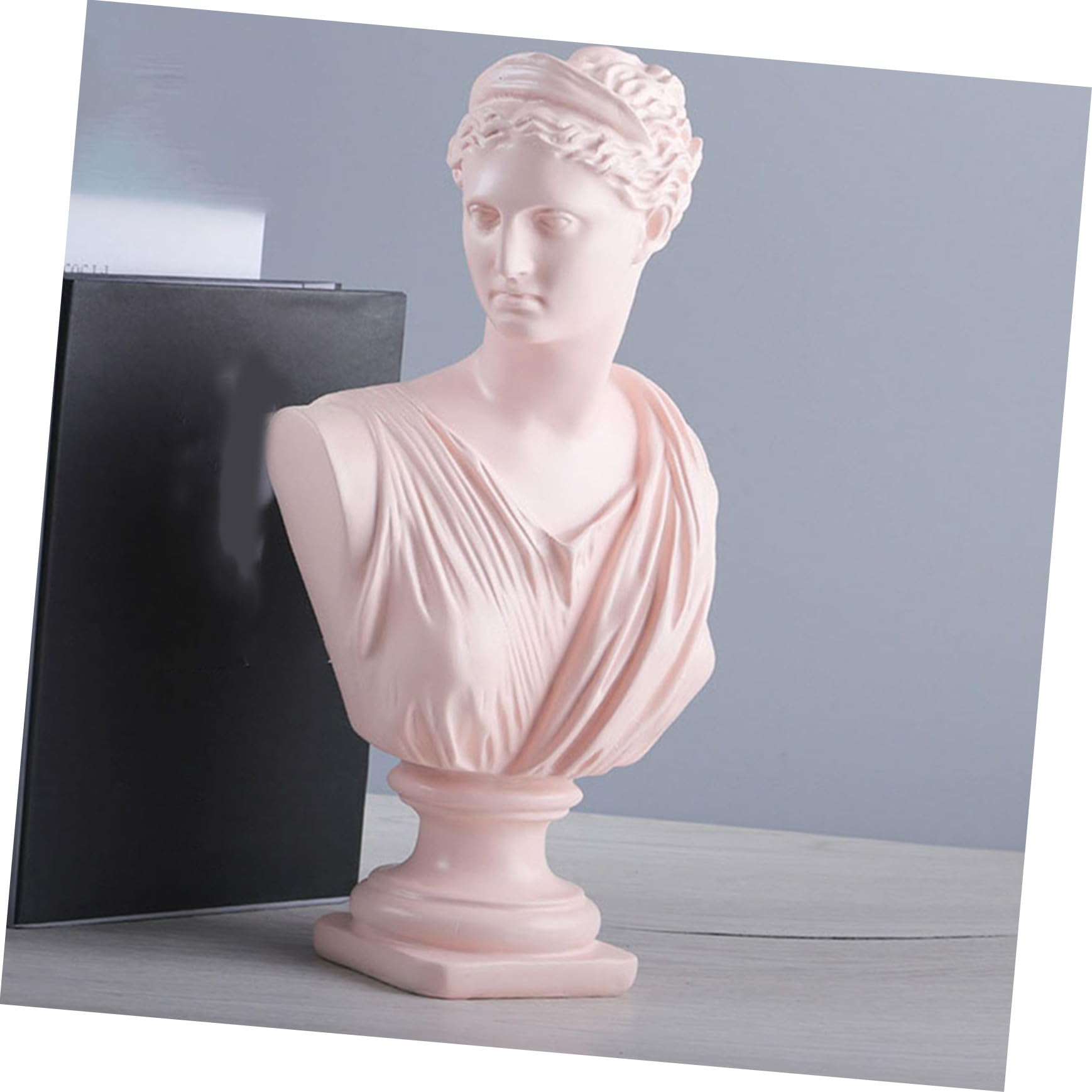 Busto Decorativo in Resina Artigianale per Scrivania, Statua da Tavolo Realistica per Arredamento Casa e Ufficio, Ornamento Scultura Mitologia Greca