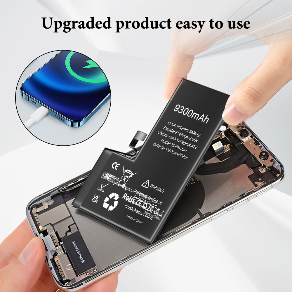 Amazon.com: EDIPEKA Battery for iPhone 13 Pro Max, [9300mAh] New 0 