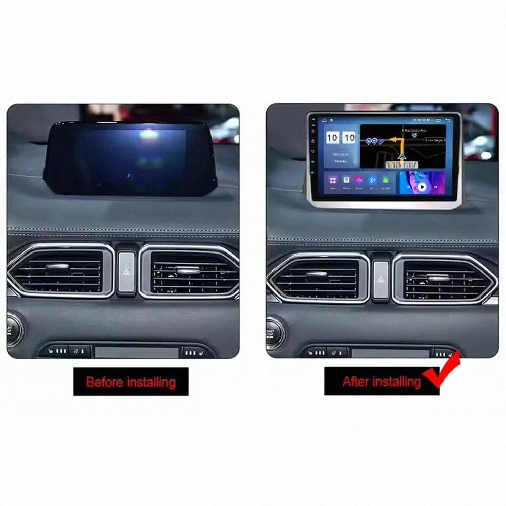Ekran Carplay Dla Apple Carplay Android Auto dla Lada Vesta 2015-2018 Bezprzewodowy, Mirror Link, Nawigacja Na Żywo, Asystent Głosowy Siri Gle, 4 Rdzeń 4G+64G