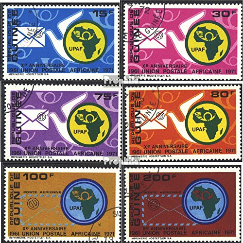 Guinea 628A-633A (Completa Edizione) 1972 African. Post- e Telecommunication Union (Francobolli per i Collezionisti)