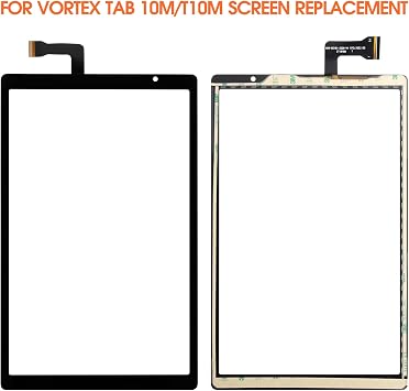for Vortex Tab 10M/T10M Screen Replacement 10.1 for Vortex Tab 10M Touch Screen for Vortex Tab T10M Digitizer Replacement Glass Sensor Black with Tools