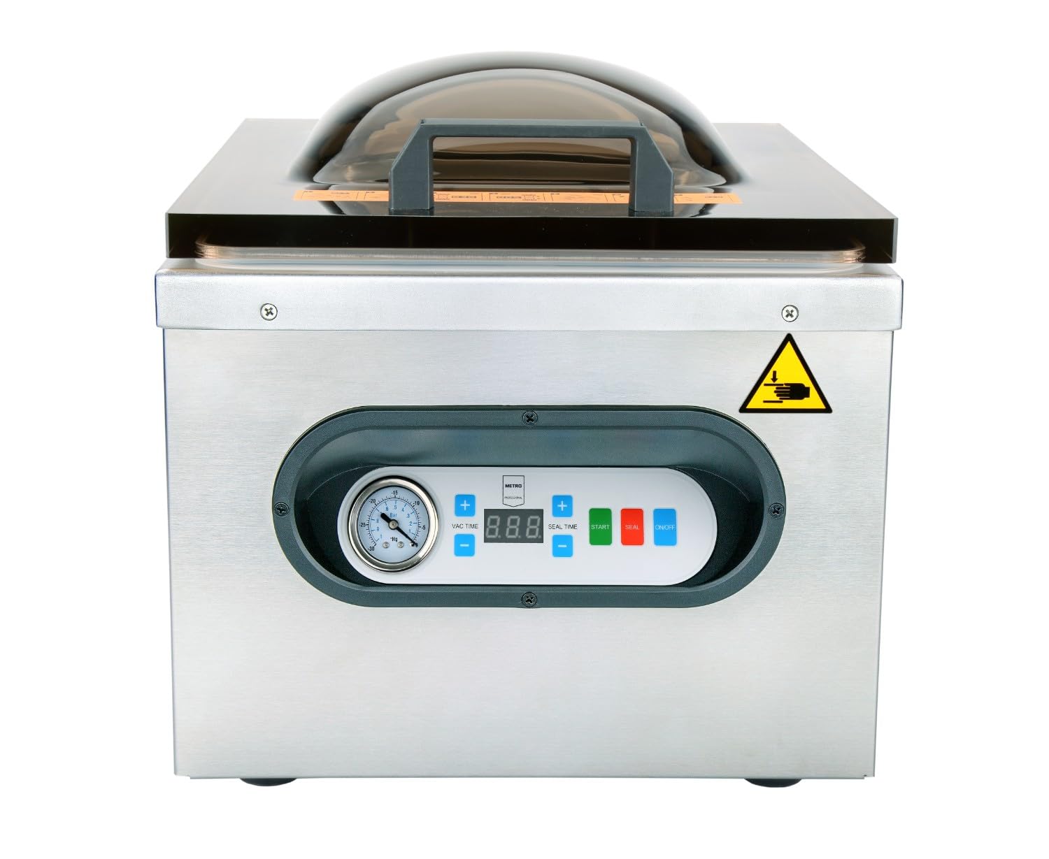 METRO Professional Envasadora al vacío GVS1001, con bomba, maquina de envasar con barra de sellado extraible, tiempo ajustable, universal