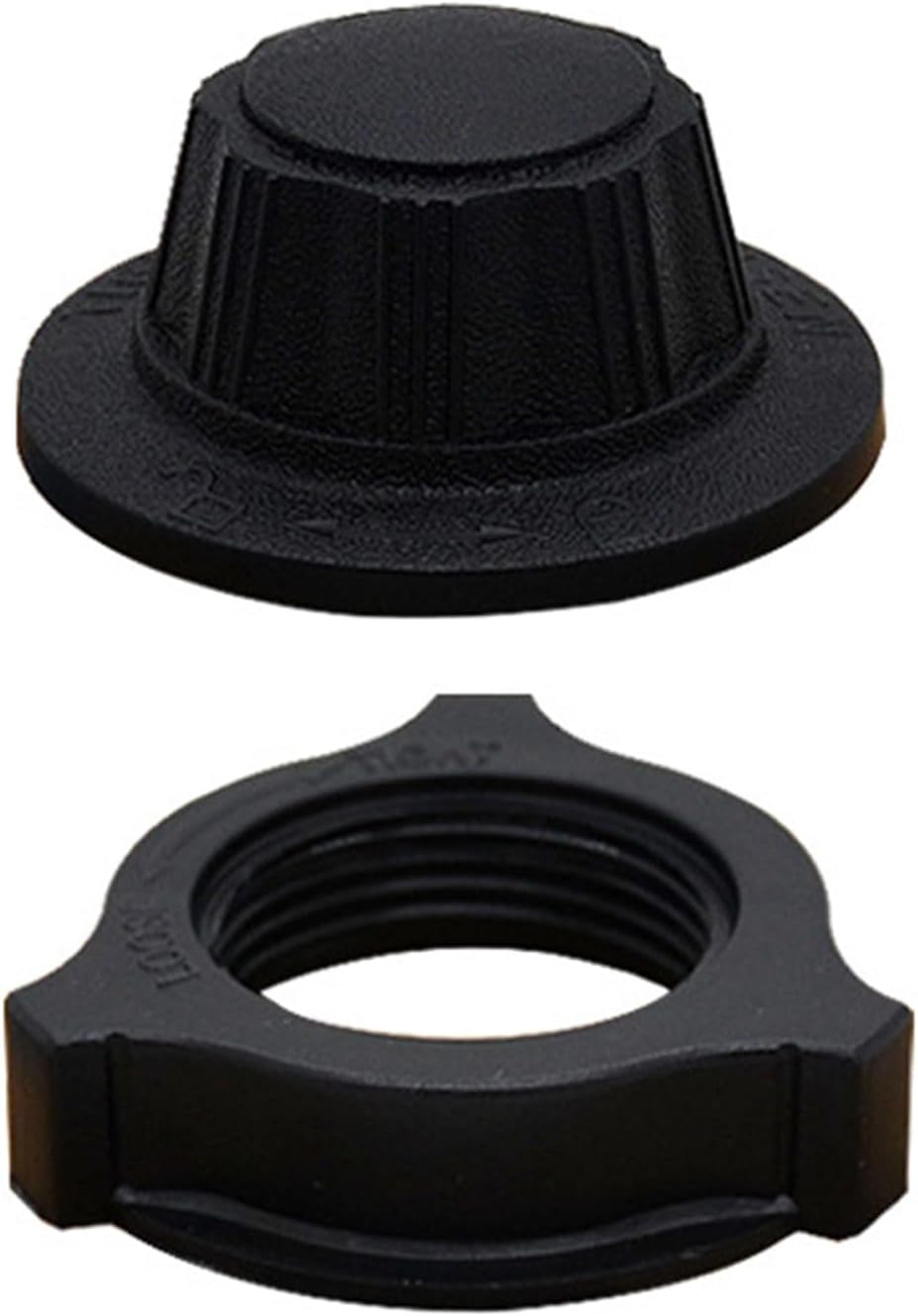 Fan Nut Set - 1 Pack - Black - Socket Head - ABS Plastic - Fan Repair Parts