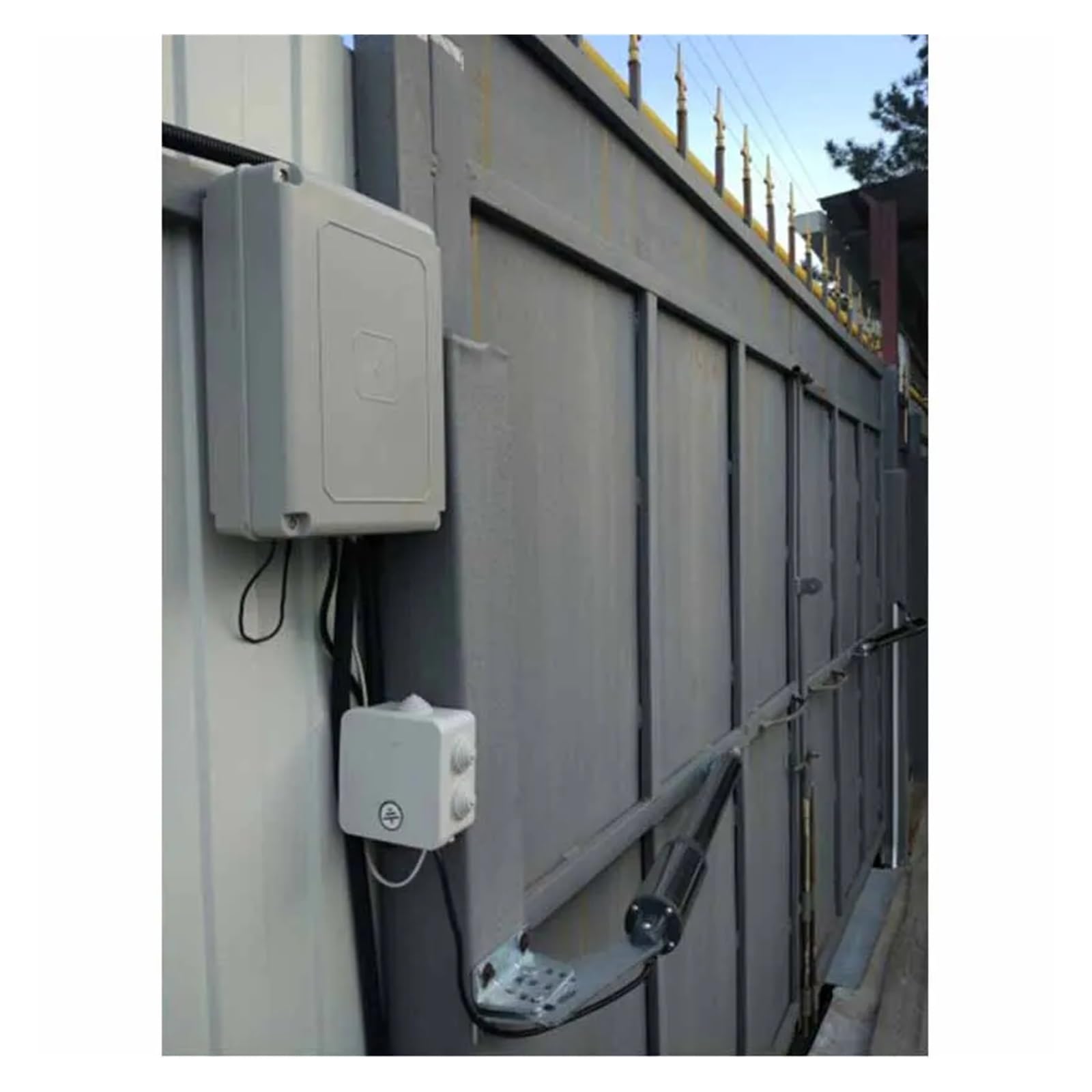 300KG Automatic Swing Gate Opener Driver Motor Remote Control Home Garage Swing Door Actuator with APP WIFI Module Exit Button