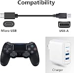 Replacement PS4/5 Controller Charger and Data Transfer Cord，Micro Charging Cable Compatible with Playstation 4/5, PS4 Slim/Pro, Xbox One S/X Controller and etc (3.3FT)