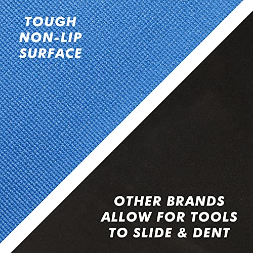 Casoman Professional Grade High Grip Tool Box Liner, Drawer Liner, And Shelf Liner, Blue, 16 Inch (Wide) X 16 Feet (Long), Adjustable Thick Cabinet Liners #TOP2