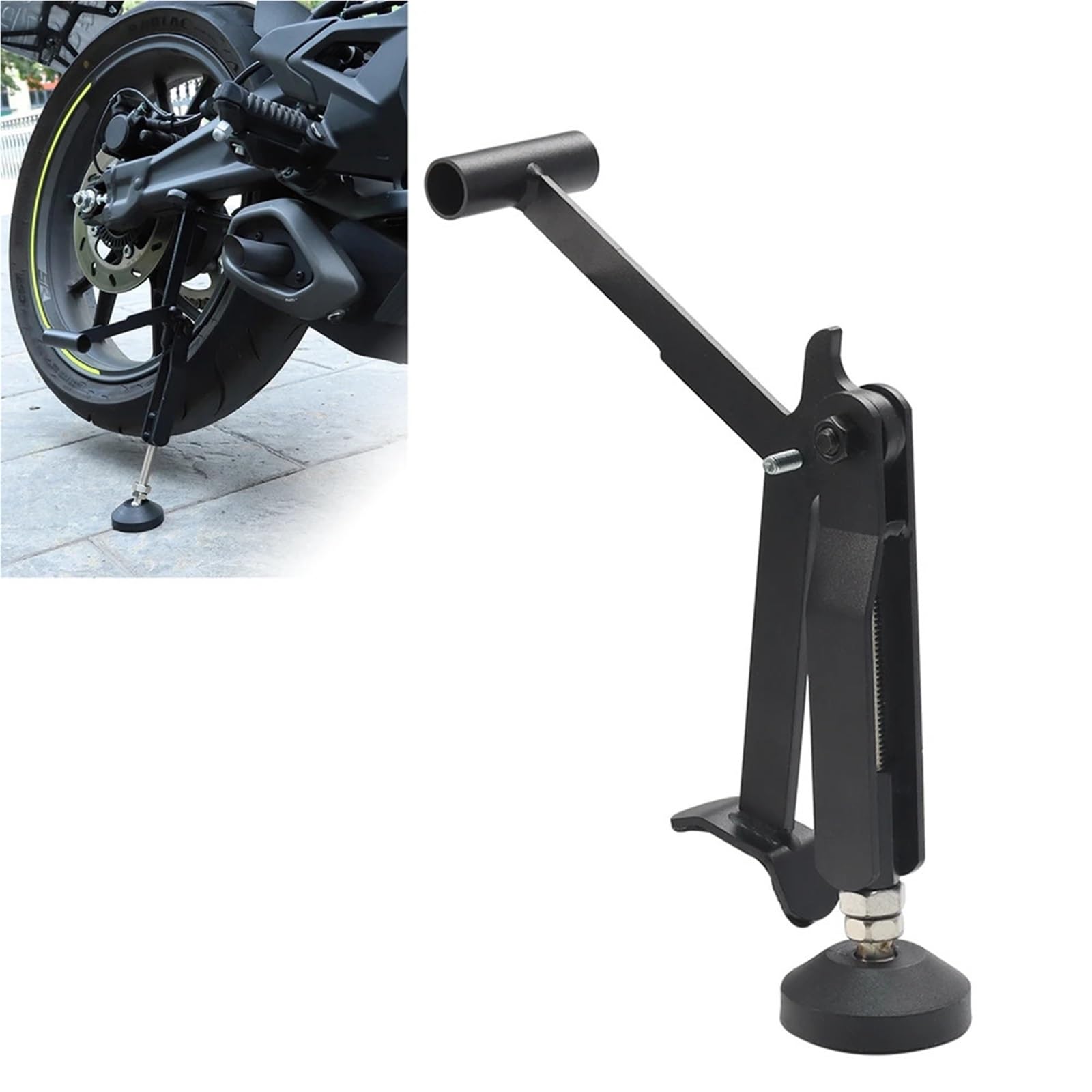 adapter podpórki Stabilny podnośnik wahacza składany do motocykla terenowego przenośna rama podnosząca koło motocyklowe podpórka boczna padok