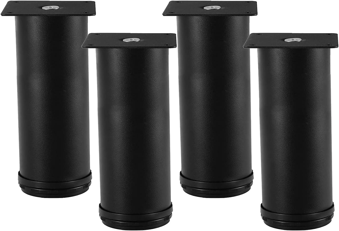 speoww 4 Pcs Metal Legs, Stainless Steel, Adjustable Furniture Legs