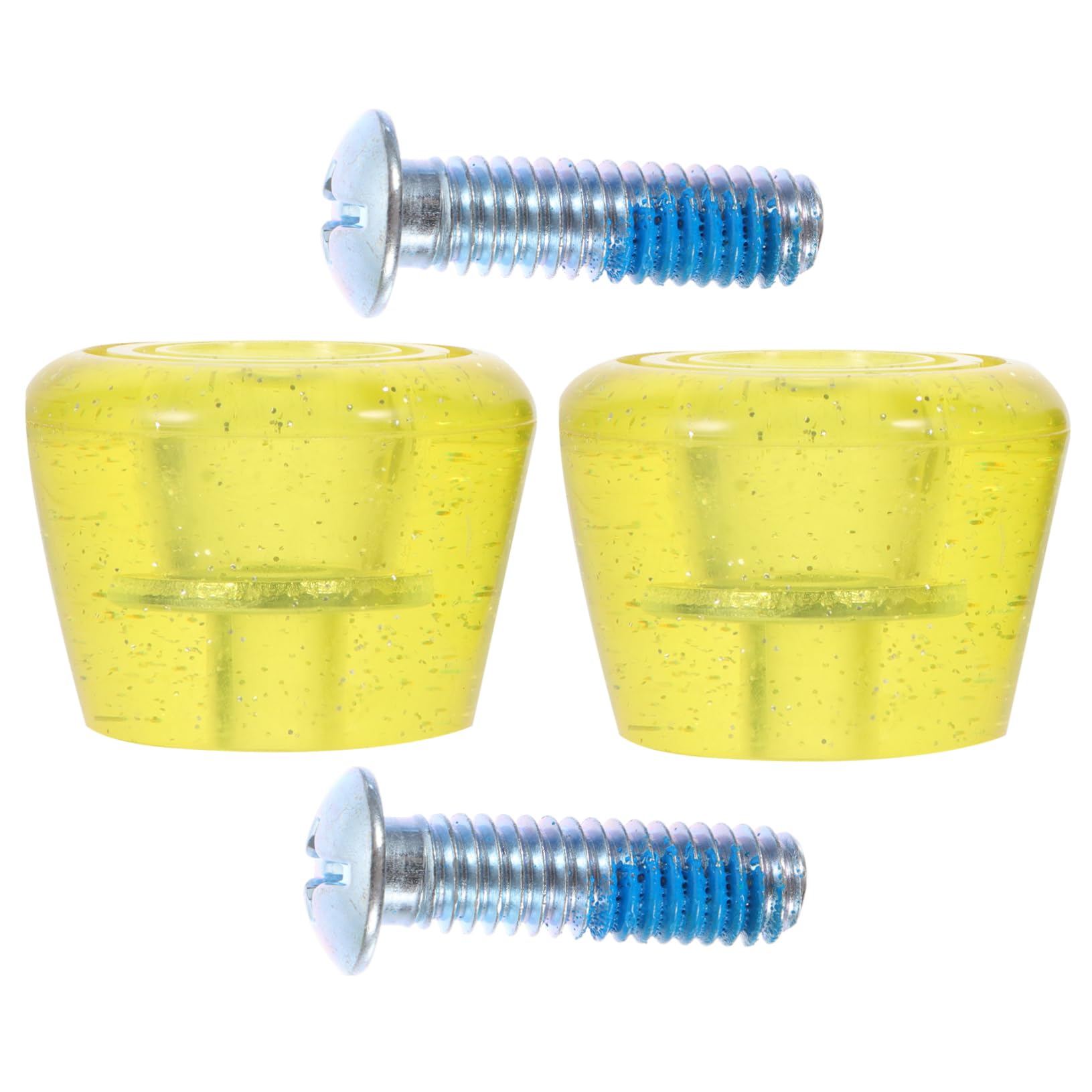 Hemoton Professional Wear-Resistant Skate Toe Stops for Quad Skates with Screws for Enhanced Stopping Power for Roller Rink and Outdoor Use