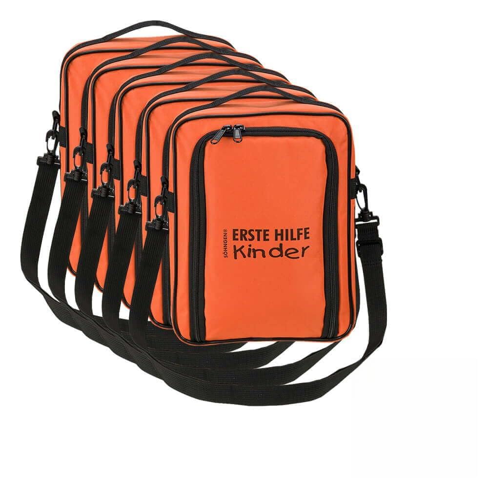 SÖHNGEN BIGPACK 5 x Erste-Hilfe-Tasche SCOUT Schulausflug, mit Inhalt aus Kunststoff, Art.-Nr. 450001 | Erste Hilfe Tasche | Sanitätstasche | Notfalltasche