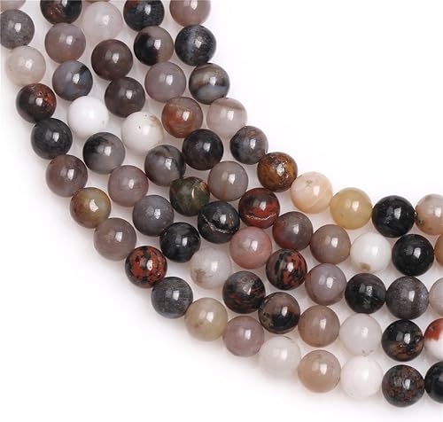 Miniatura 94 de Cuentas de ágata negra para hacer joyas piedras preciosas naturales semipreciosas 0.394x0.984 in mate esmerilado oval 15" JOE FOREMAN