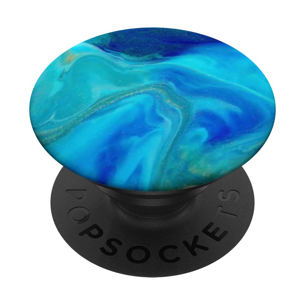 Ink Pop Mount Socket Blue Green Teal Watercolor Clouds PopSockets PopGrip: Swappable Grip for Phones & Tablets