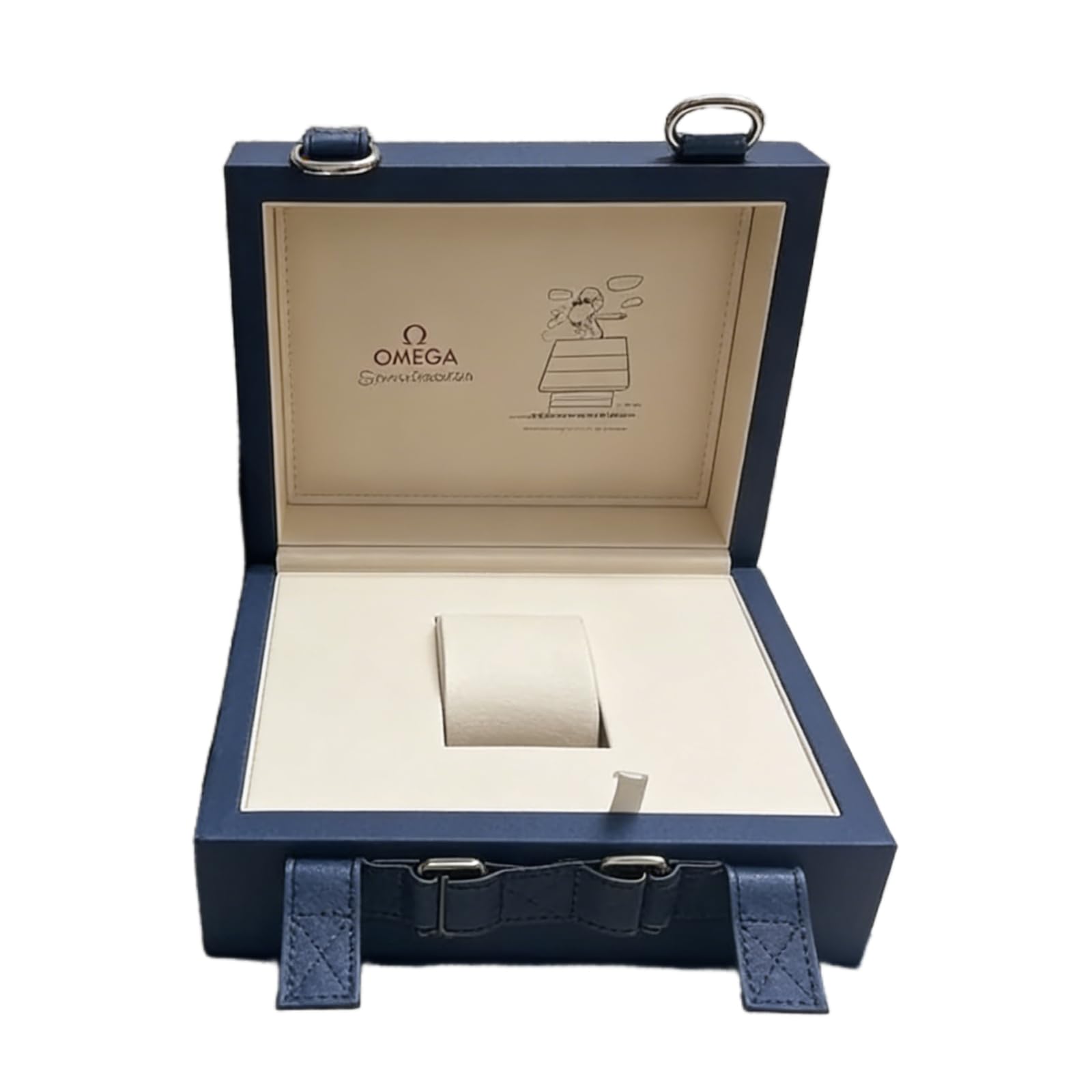 Blu Nylon Tessuto Scatola Orologio Viaggio Custodia Tessile Esterno Cinturino Fibbia Chiusura Conservazione Organizzatore Uomo Accessori per OMEGA