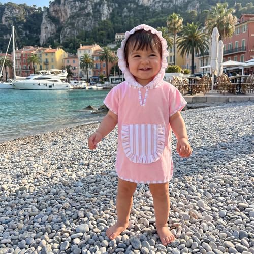 Image of Toddler Little Girl Swim Cover Up Beach Towel kids Bathing Suit Cover Ups Swimsuit Summer Baby Beach Essentials