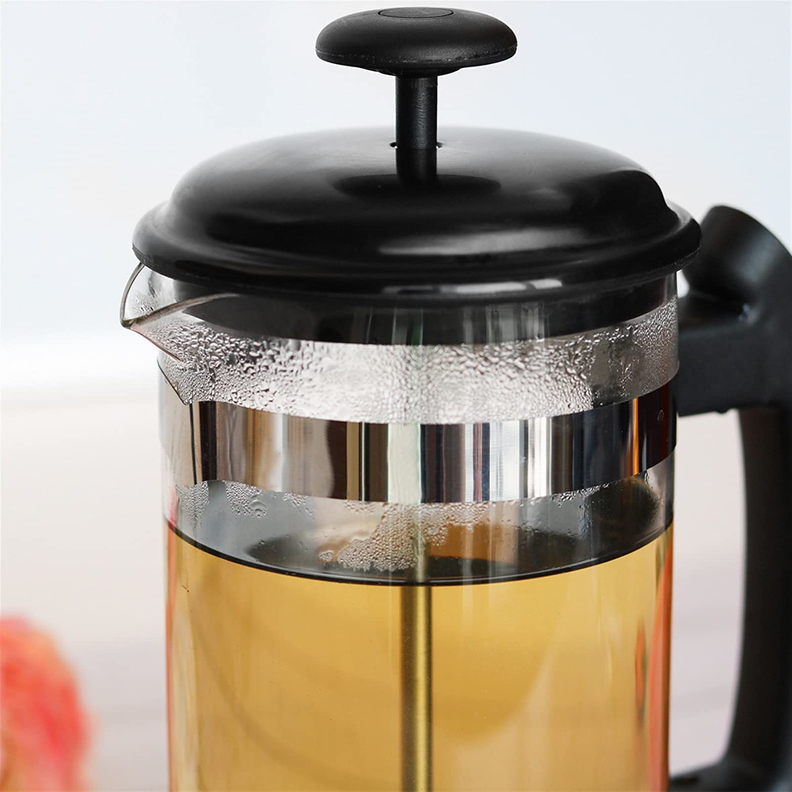Press-Kaffeemaschine, Kaffeepresse, Caffettiere, Kaffeemaschine, Kaffeekanne, Kaffeekessel, Premium-Kaffee-Tee-Ausgießkanne, Küchenutensilien, Wohnung, Zuhause, Kaffeezubehör, Presse, 1000 ml Kaffeema