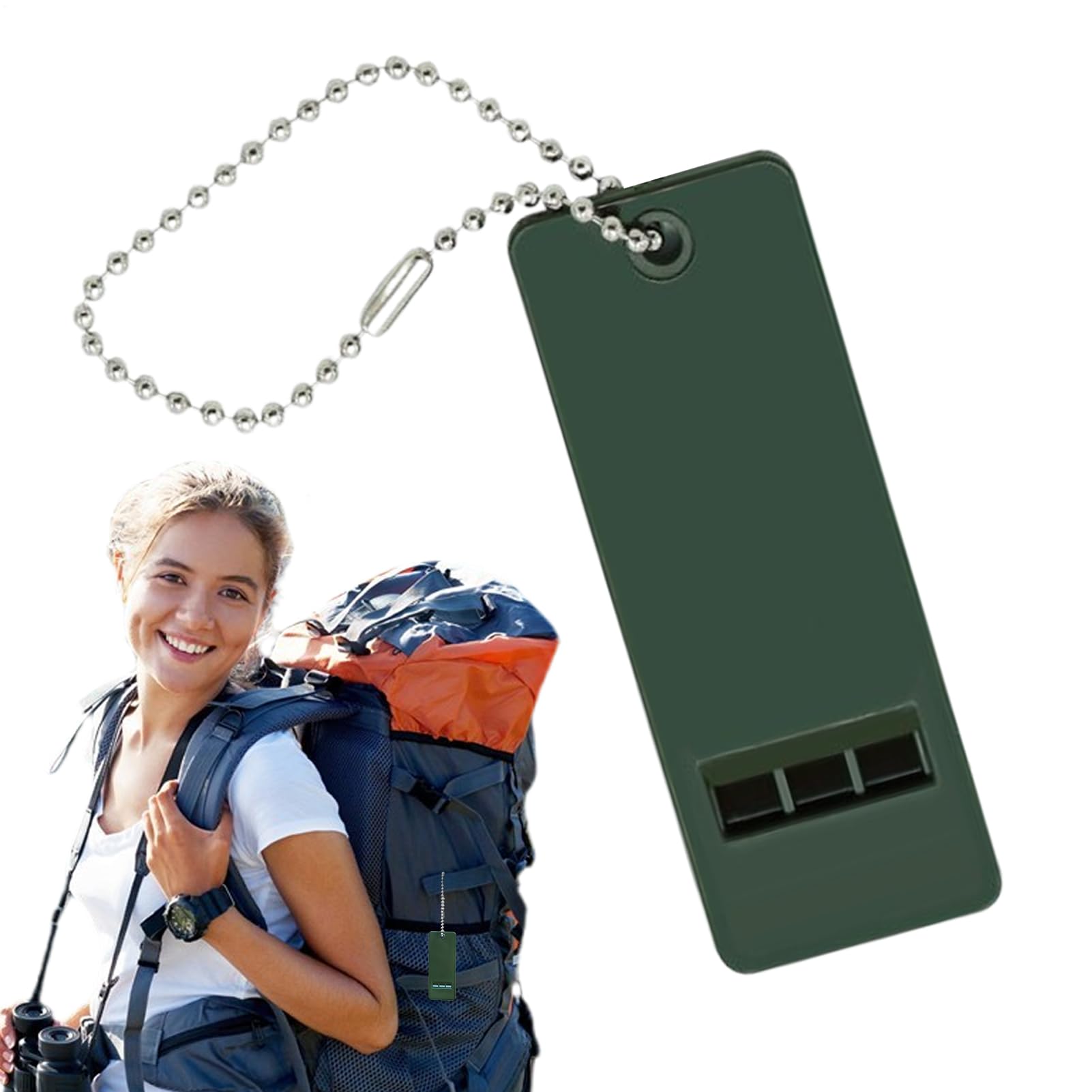 Silbato de Seguridad, Silbato Fuerte de decibelios de 3 Tonos, Herramienta de Supervivencia para, Defensa, Rescate, Desierto, Deportes, Caza, Barco, Oso Coyote