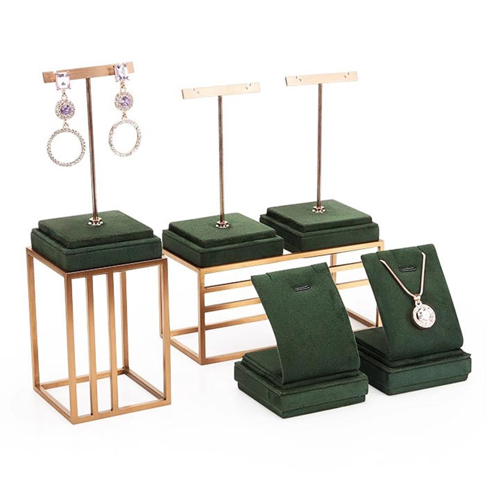 Set di 3 Supporti per Gioielli, espositore per Gioielli in Metallo, Organizer per bracciali, Supporto sospeso per bracciali, Porta bracciali rigidi, Contenitore per Organ