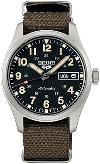 5 Sports Automatic Black Dial Unisex Watch SRPJ85