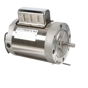 Leeson General Purpose Motor, 1 HP, 1 Ph, 60 Hz, 115/208-230 V, 1800 RPM, 56C Frame, TENV - 117497.00