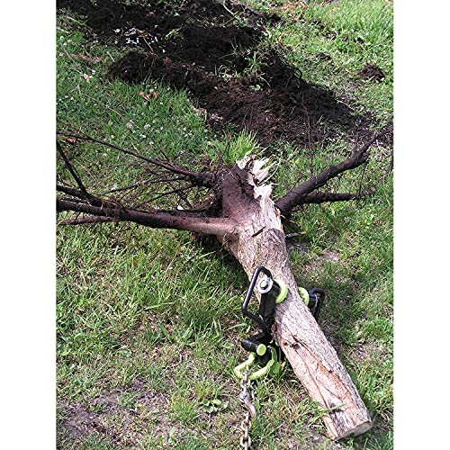 Brush Grubber BG-11 Xtreme Brush and Tree Stump Puller Remover Tool with No Slip Gripping Teeth, Rotating Grip Pads, and Handles