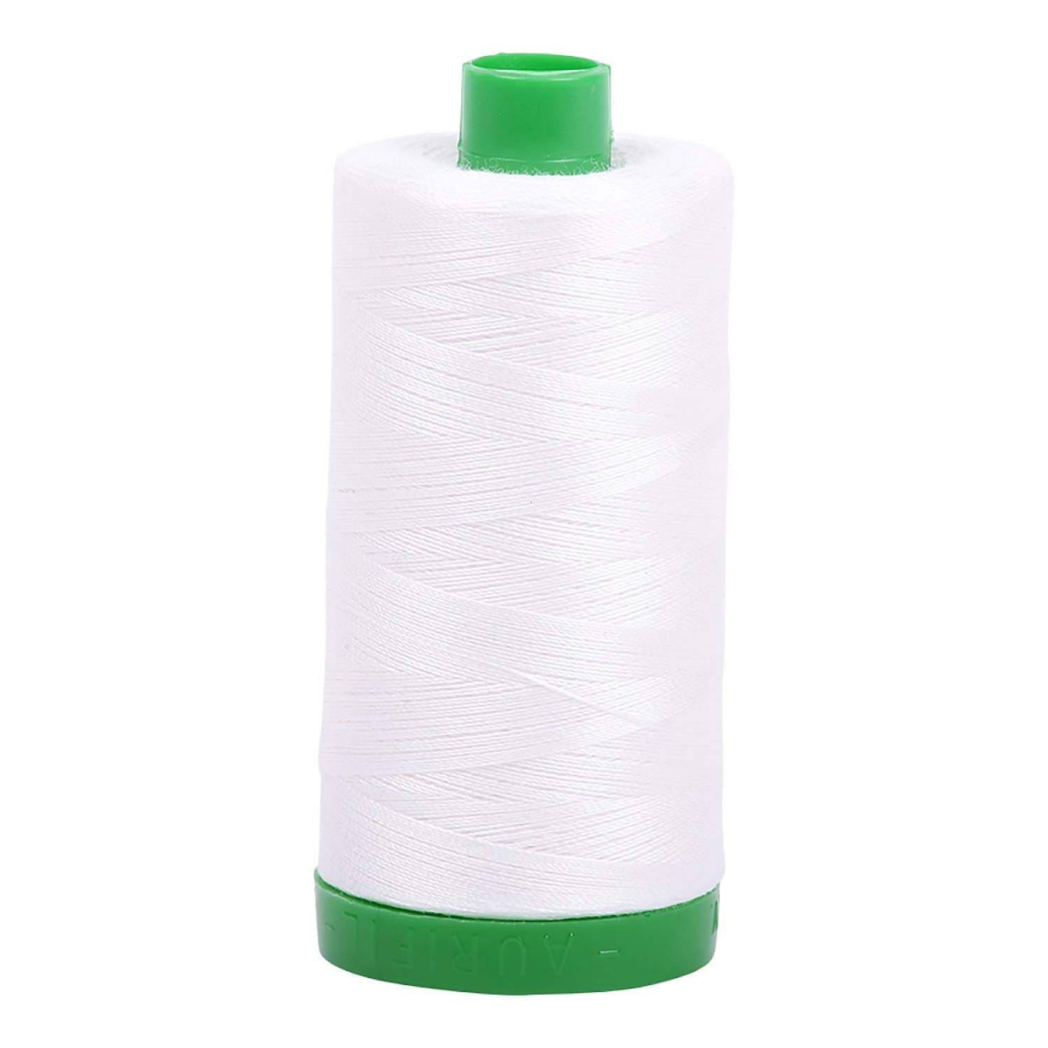 Fil à broder anti-casse en coton mako blanc naturel pour stopper les interruptions
