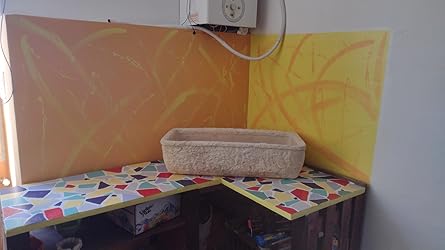 Lavello In Cemento 80x40x20 Cm - Marrone Sfumato - Per Giardino O Arredo Urbano - 40 Kg - Foto 2