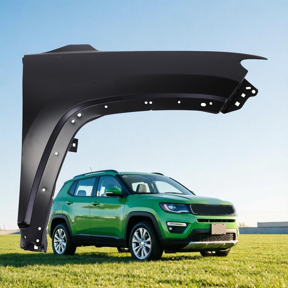 SLTY Front Steel Right (Passenger Side) Fender Compatible with 2017-2023 J-e-ep Compass OEM: 68430056AA CH1241160