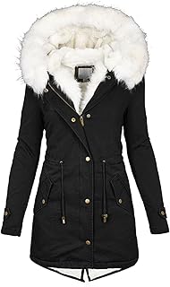 Chaqueta de plumón para mujer, de invierno, larga, cortavientos, para mujer, color negro, chaqueta de invierno de gran tamaño, abrigo cálido con capucha, chaqueta cortavientos, elegante,
