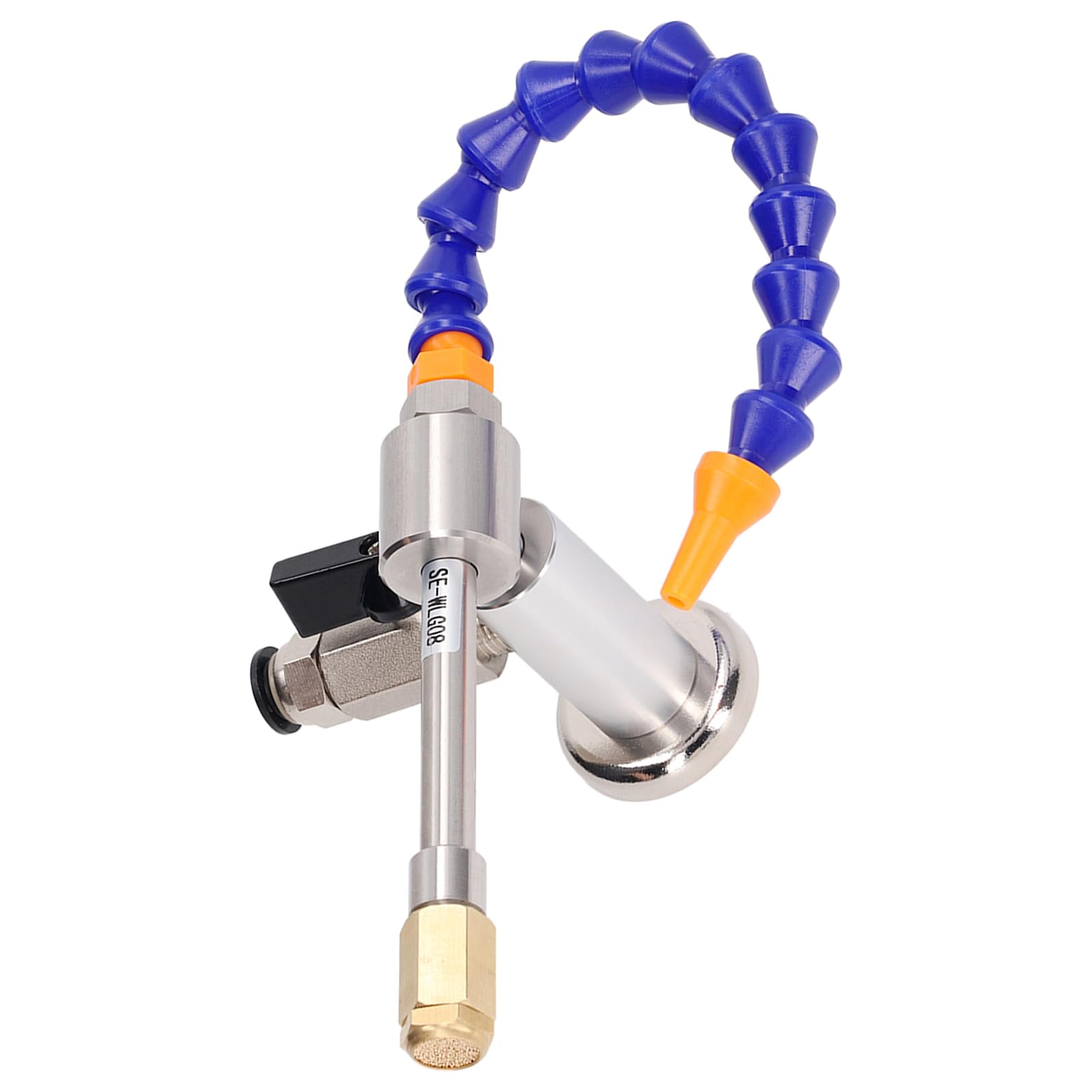 Jeanoko Pistola de Enfriamiento Seco de Aire Frío, Tubo de Vórtice Profesional de 7bar 520Btu 28 Mm con Tubo Flexible, para Soldadura de Plástico, Metal, Madera, Unión, Sellado Té
