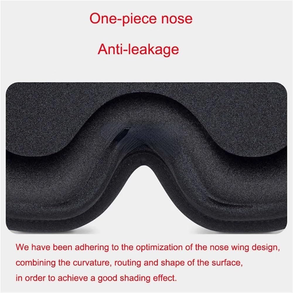 Antifaz para dormir con luz 3D, espuma viscoelástica, antifaz de seda para dormir para mujeres y hombres, máscara para dormir, sombra de ojos, ayuda para dormir (negro2)