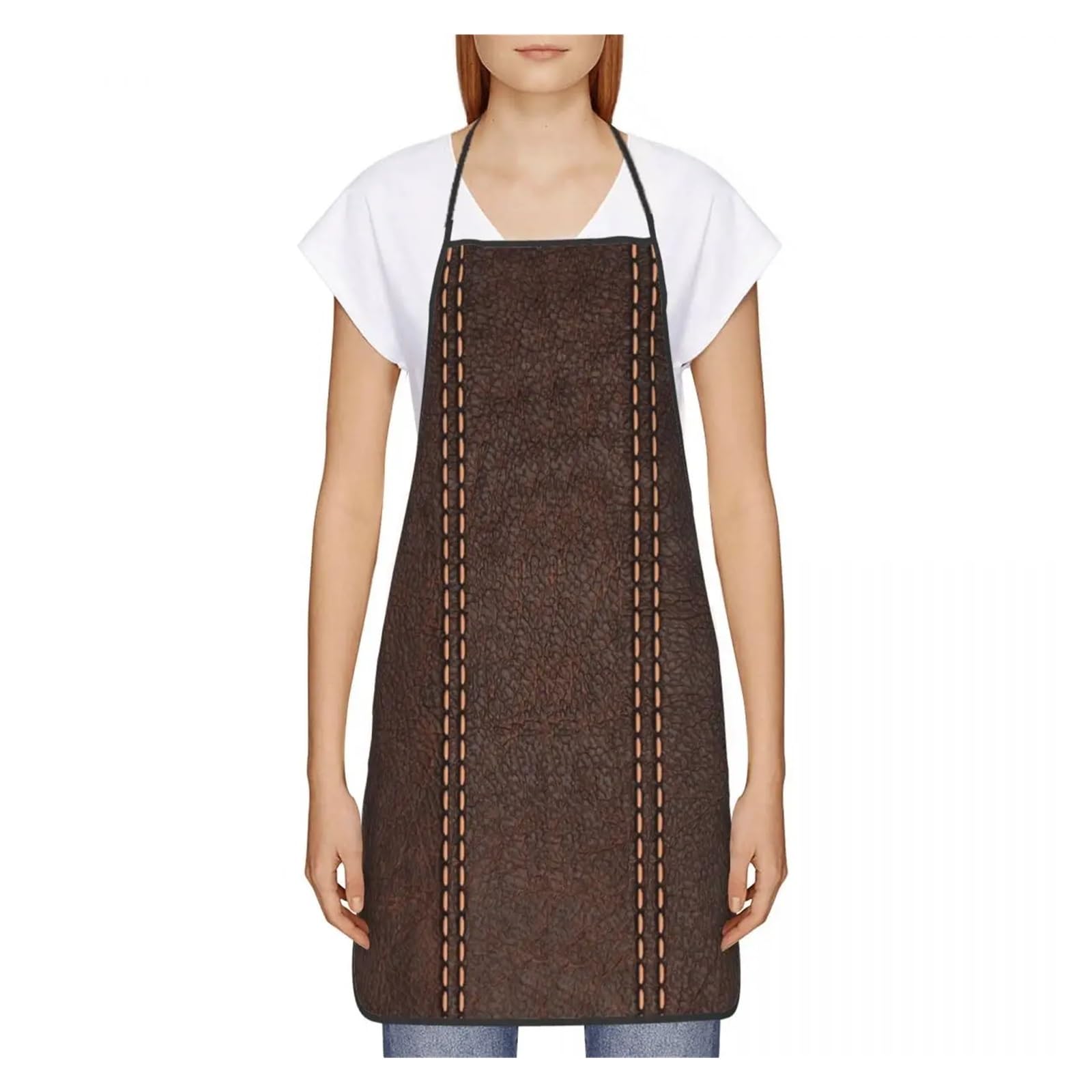 tablier cuisine Tablier imprimé de Textures cuir Vintage for hommes et femmes, unisexe for adultes, Chef Cuisine, Style médiéval, peinture