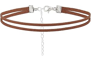 Graceful Suede Choker Necklace Adds a Touch of Sophistication to Any Outfit