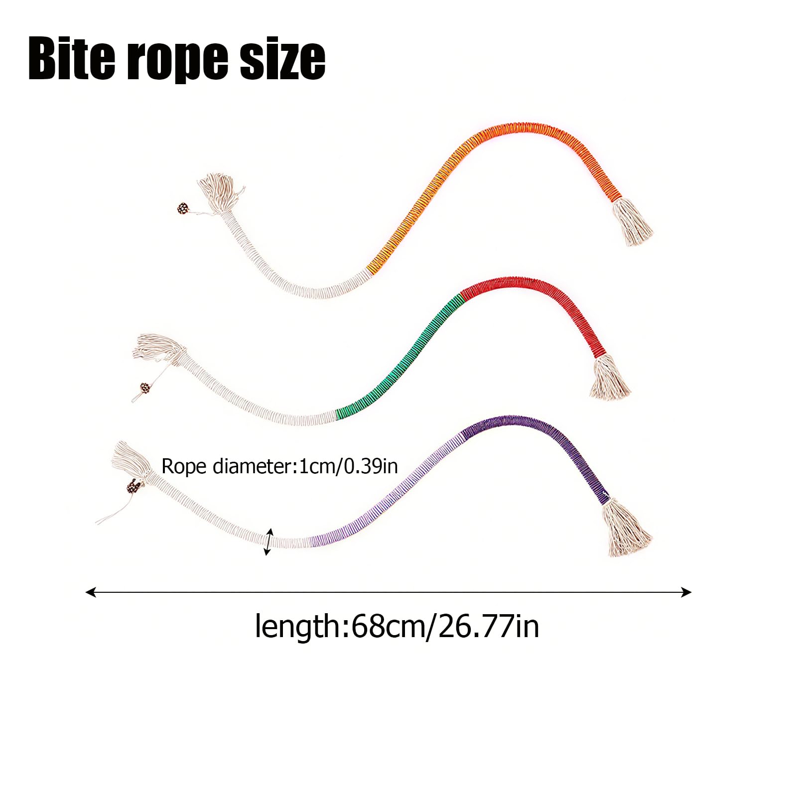 Pence & Moon Collective 3 Pcs Natural Catnip Chew Rope, Snaky Rope Toys, Interactive Cat Toys - Image 3