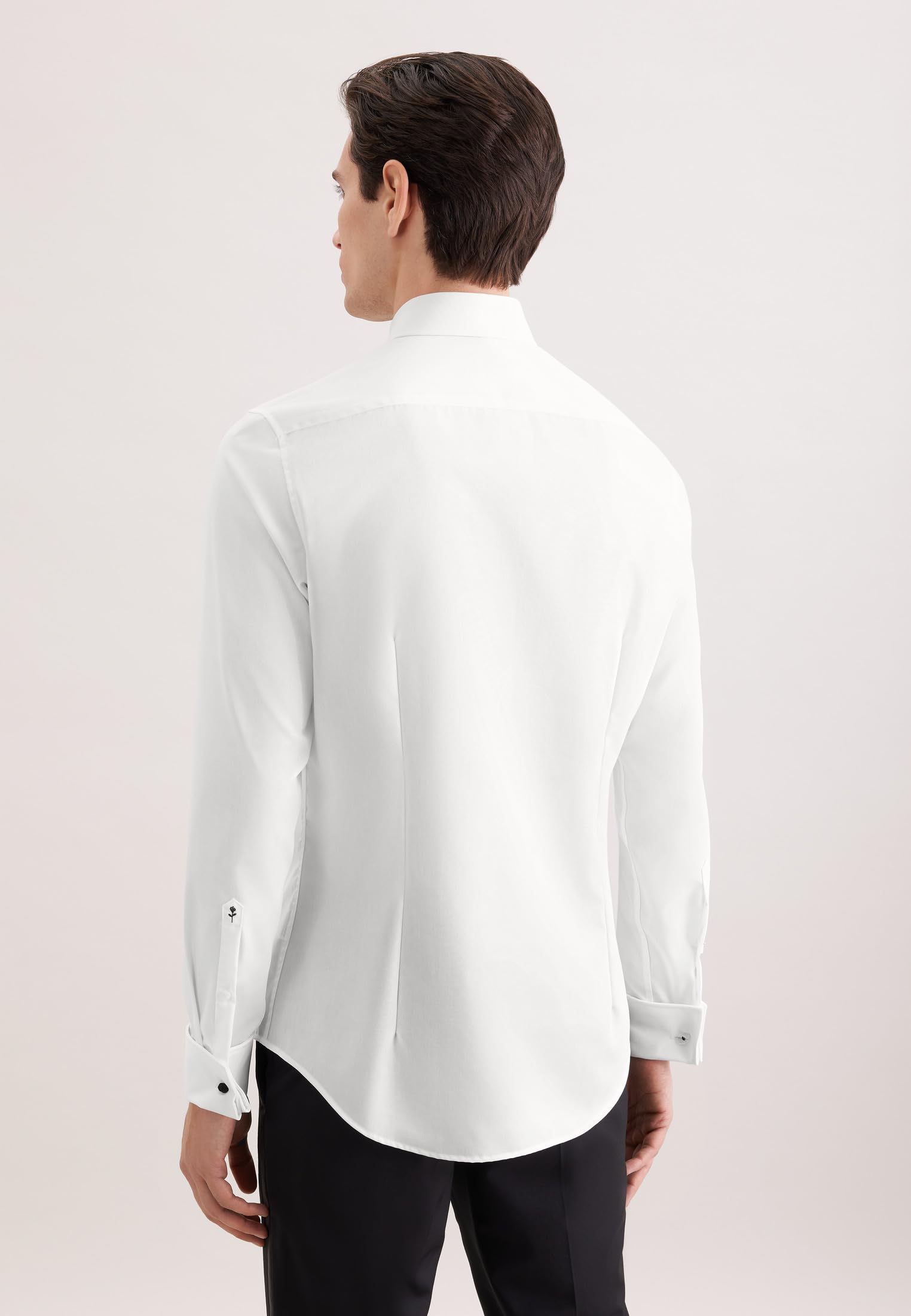 Seidensticker Camicia business da uomo - vestibilità sagomata - no stiro - collo Kent - maniche lunghe - polsini con risvolto - 100% cotone