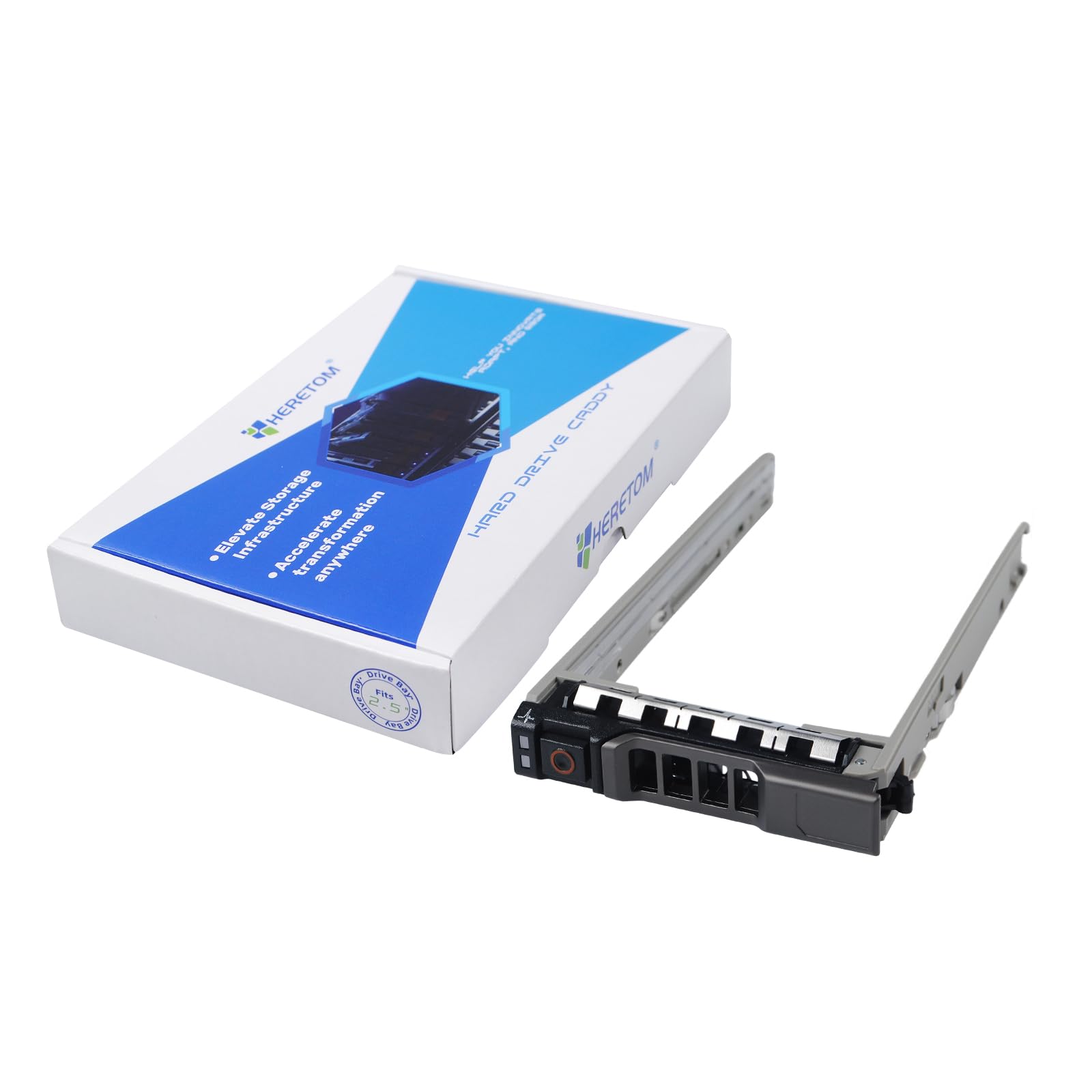 Heretom Hard Drive Caddy 8FKXC 08FKXC Hard Drive Bracket 2.5" SSD Mounting SAS SATA Caddy Compatible for Dell PowerEdge R630 R730 R730XD T630 R430 T430 PowerVault MD1420 MD3420 Series