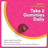 Vista 7 de SmartyPants Kids Probiotic & Prebiotic Gummies for Digestive Health: Gut Health Supplement, Clinically Studied Prebiotic for Immune Support, Grape