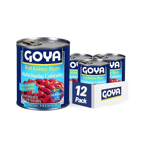 Goya Foods Frijoles rojos bajos en sodio, 29 onzas (paquete de 12)