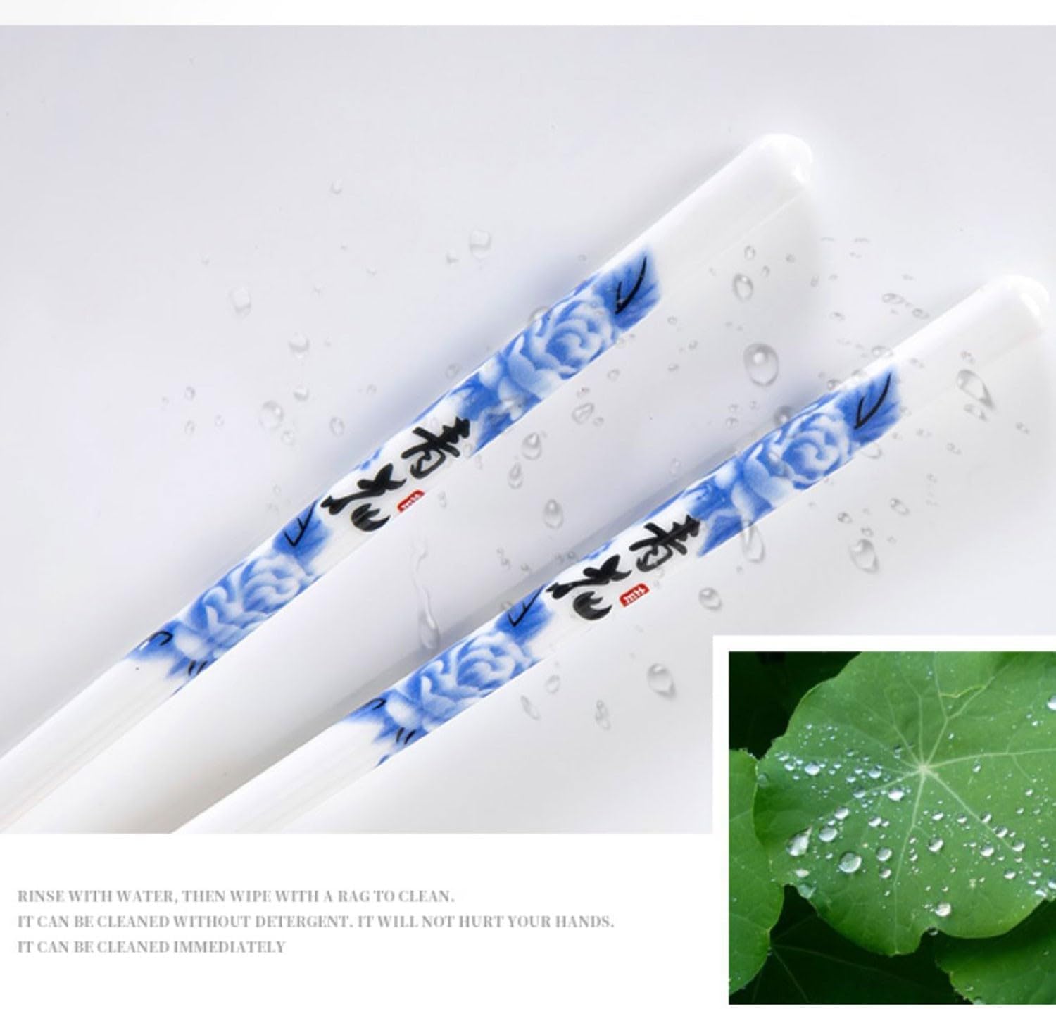 Baguettes, baguettes chinoises Chopsticks Reusable Reusable Chopsticks Chopsticks Reusable Lightsaber chopsticksCeramic Chopsticks Gift Box Set 10 Pairs of Non-Slip Bone China Chopsticks,C(C)