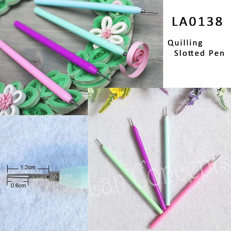 Wholesale DIY Craft Accessories Quilling Tool Quilling Slotted Pen - mixed colors 20pcs/lot